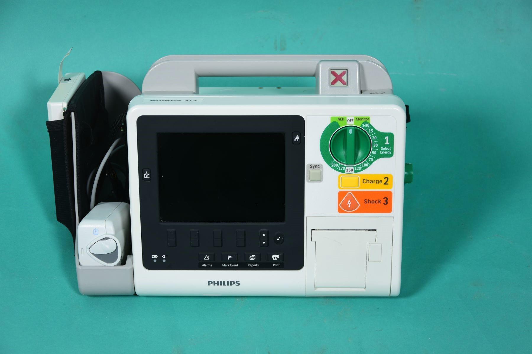 PHILIPS Heartstart XL+, biphasischer Defibrillator bis maximal 200 Joule